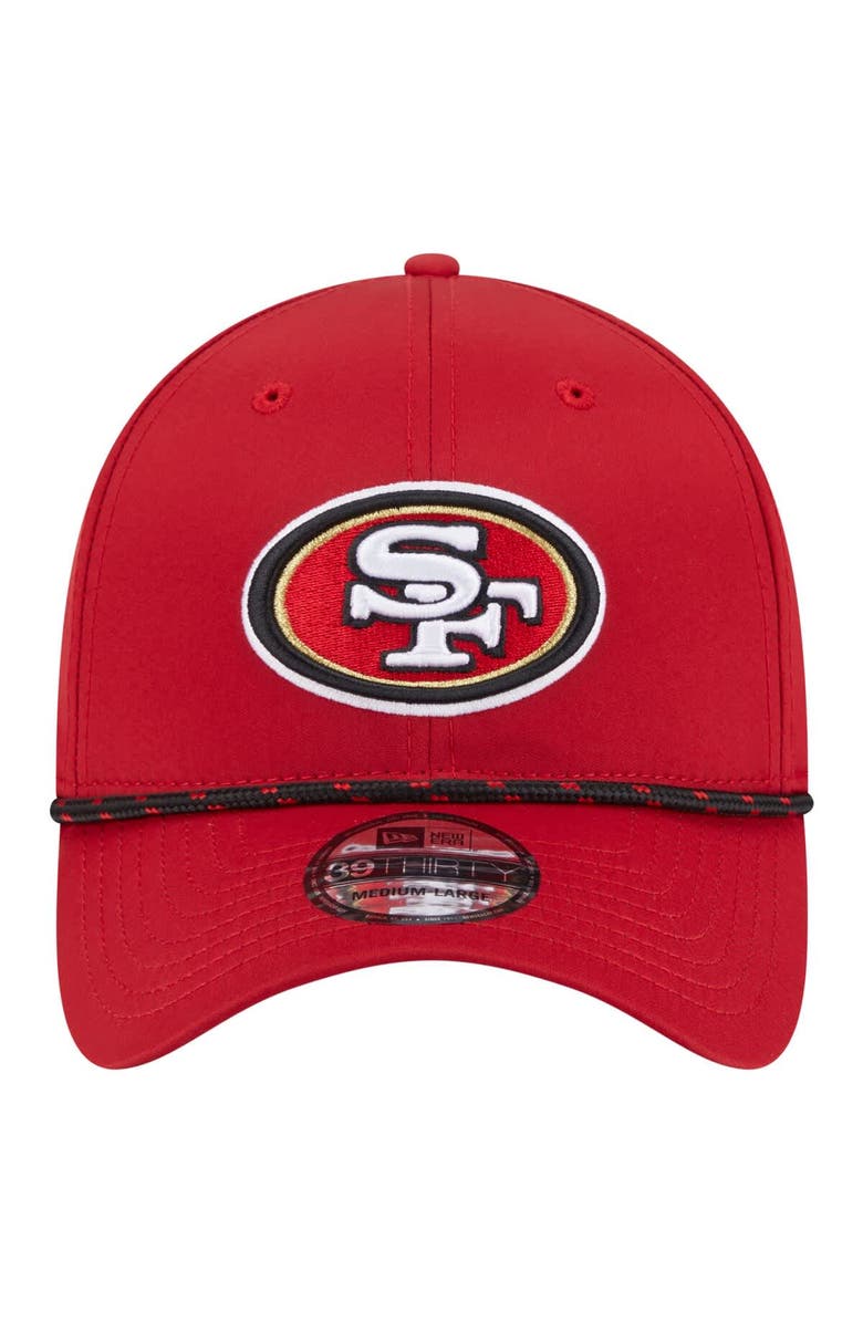 New Era Men's New Era Scarlet San Francisco 49ers Perforated 39THIRTY Flex Hat, Alternate, color, Scarlet