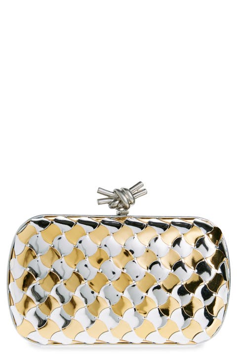 Knot Pavimento Metallic Leather Clutch