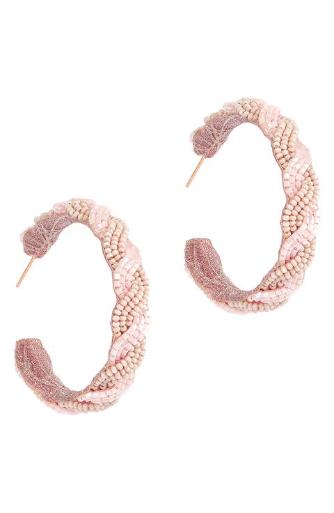Killian Beaded Hoop Earrings