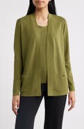 Anne Klein Malibu Open Front Cardigan