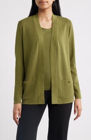 Anne Klein Malibu Open Front Cardigan