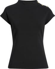 Elie Tahari The Katy Button Detail Sweater