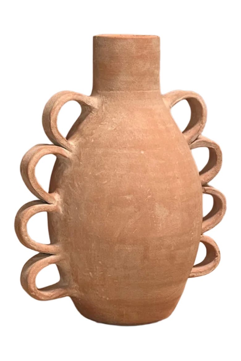 Erna Terracotta Vessel, Alternate, color, Brown