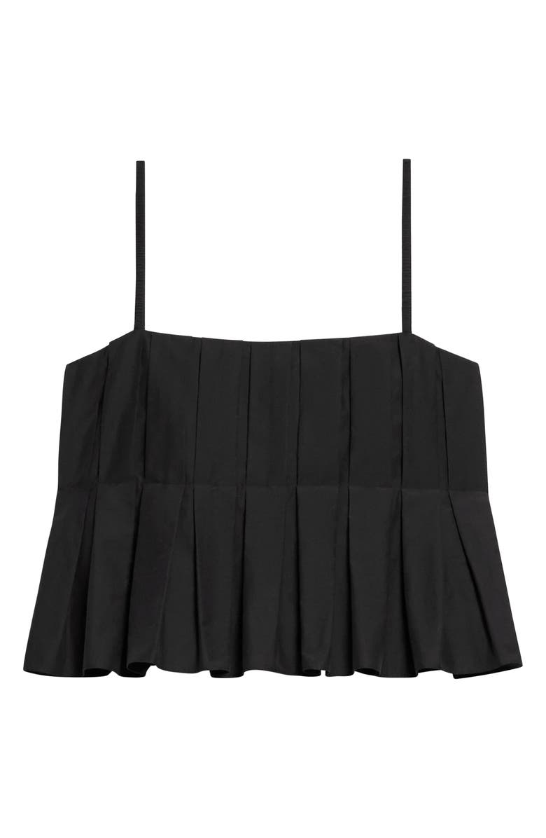 Theory Box Pleat Babydoll Camisole, Alternate, color, Black
