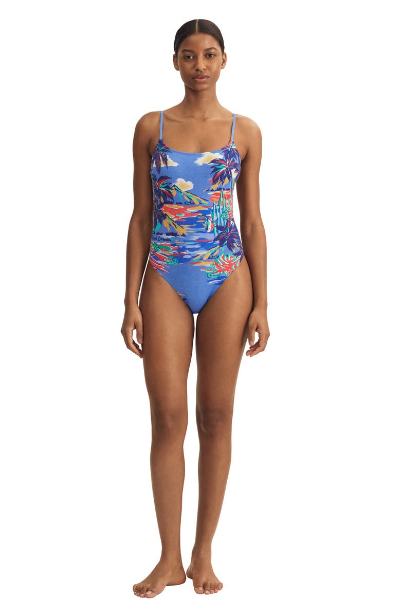 Polo Ralph Lauren Kennedy One-Piece Swimsuit, Alternate, color, 