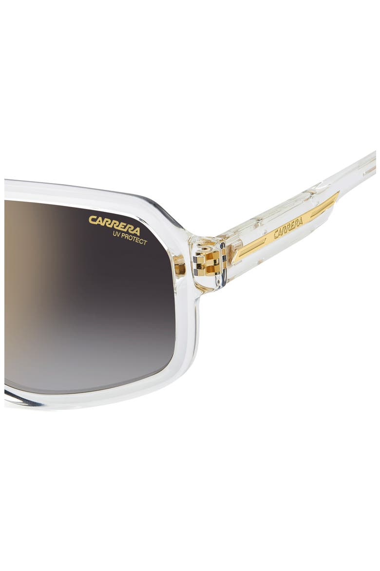 Victory 59mm Gradient Navigator Sunglasses, Alternate, color, CRYSTAL GREY / GREY GOLD