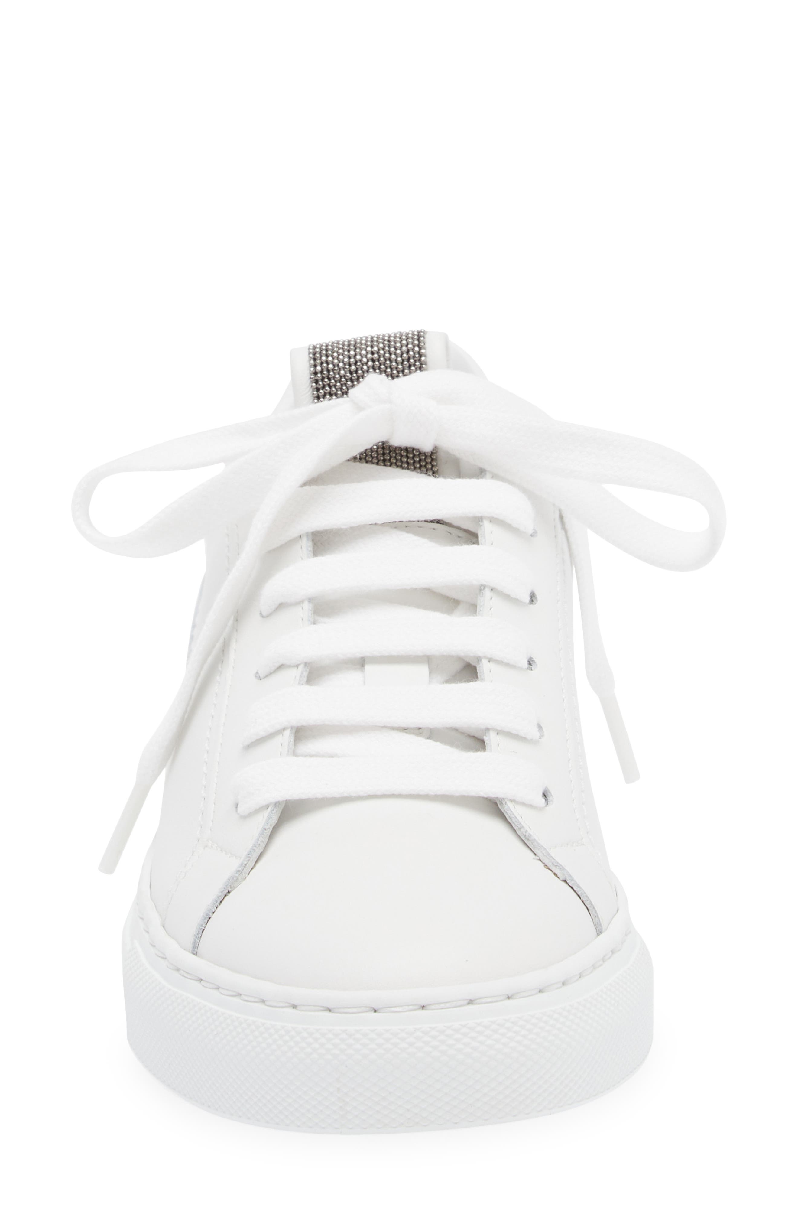 Brunello Cucinelli Monili Low Top Sneaker, Alternate, color, White