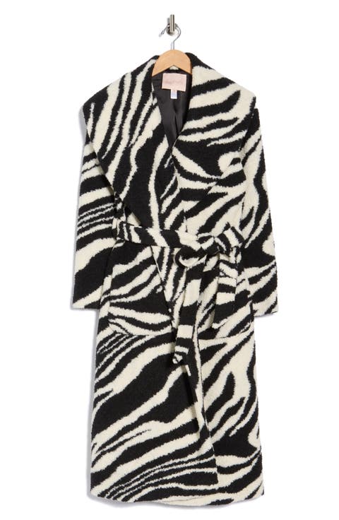 Elea Zebra Stripe Coat