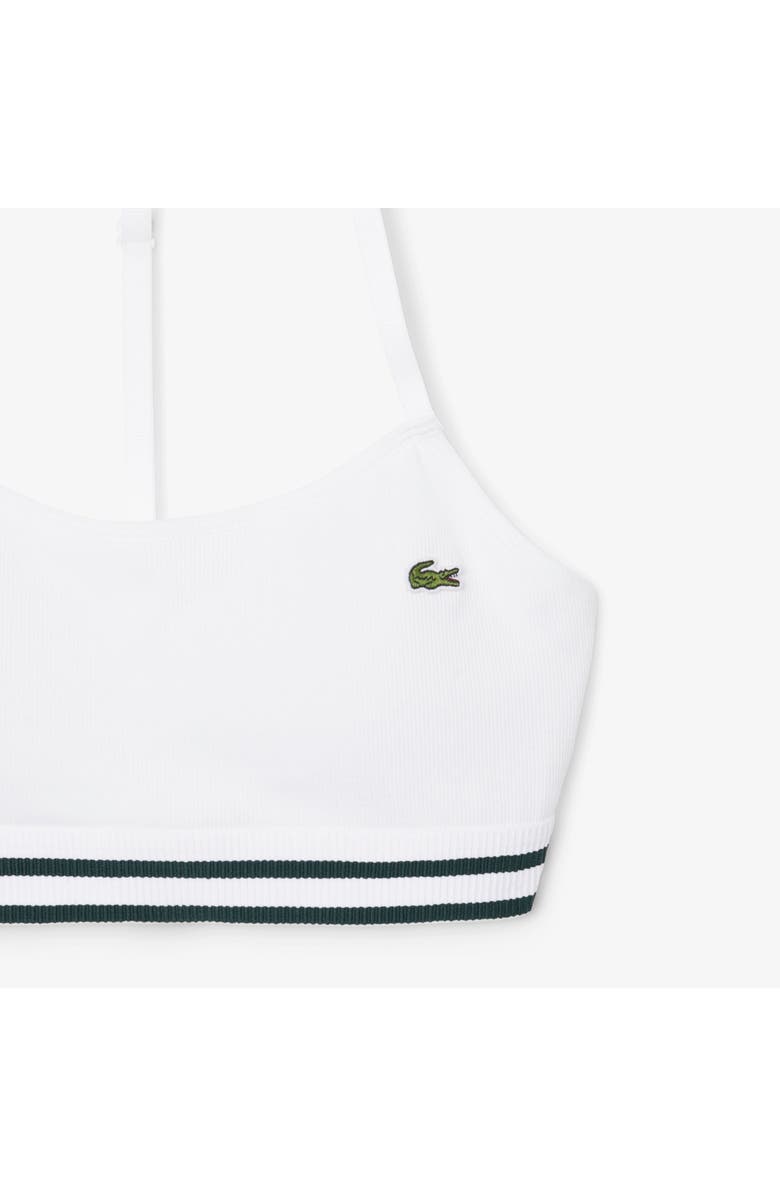 Lacoste Brassiere Rib Bralette, Alternate, color, White