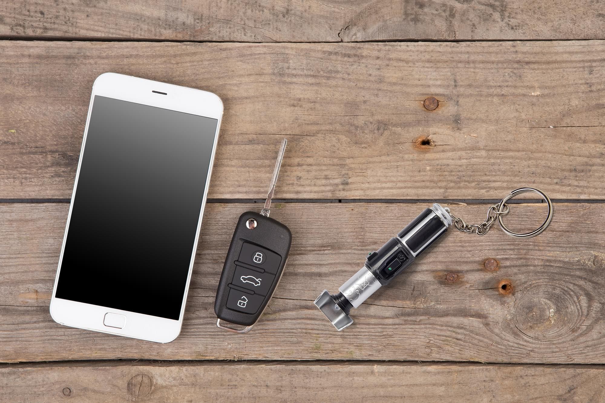 Toynk Star Wars Mini Lightsaber Flashlight Key Chain Yoda, Alternate, color, Green