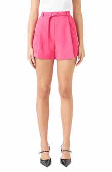 Endless Rose Belted High Waist Shorts