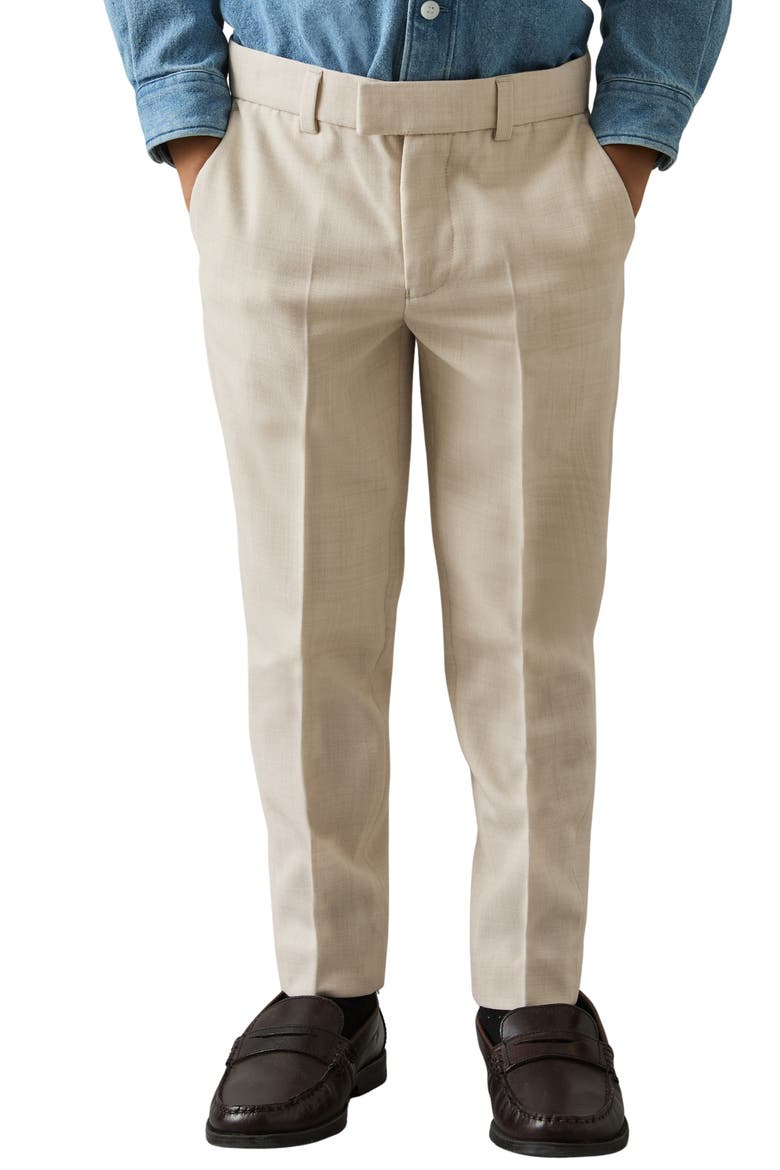 Kids' Belmont Flat Front Dress Pants, Alternate, color, STONE