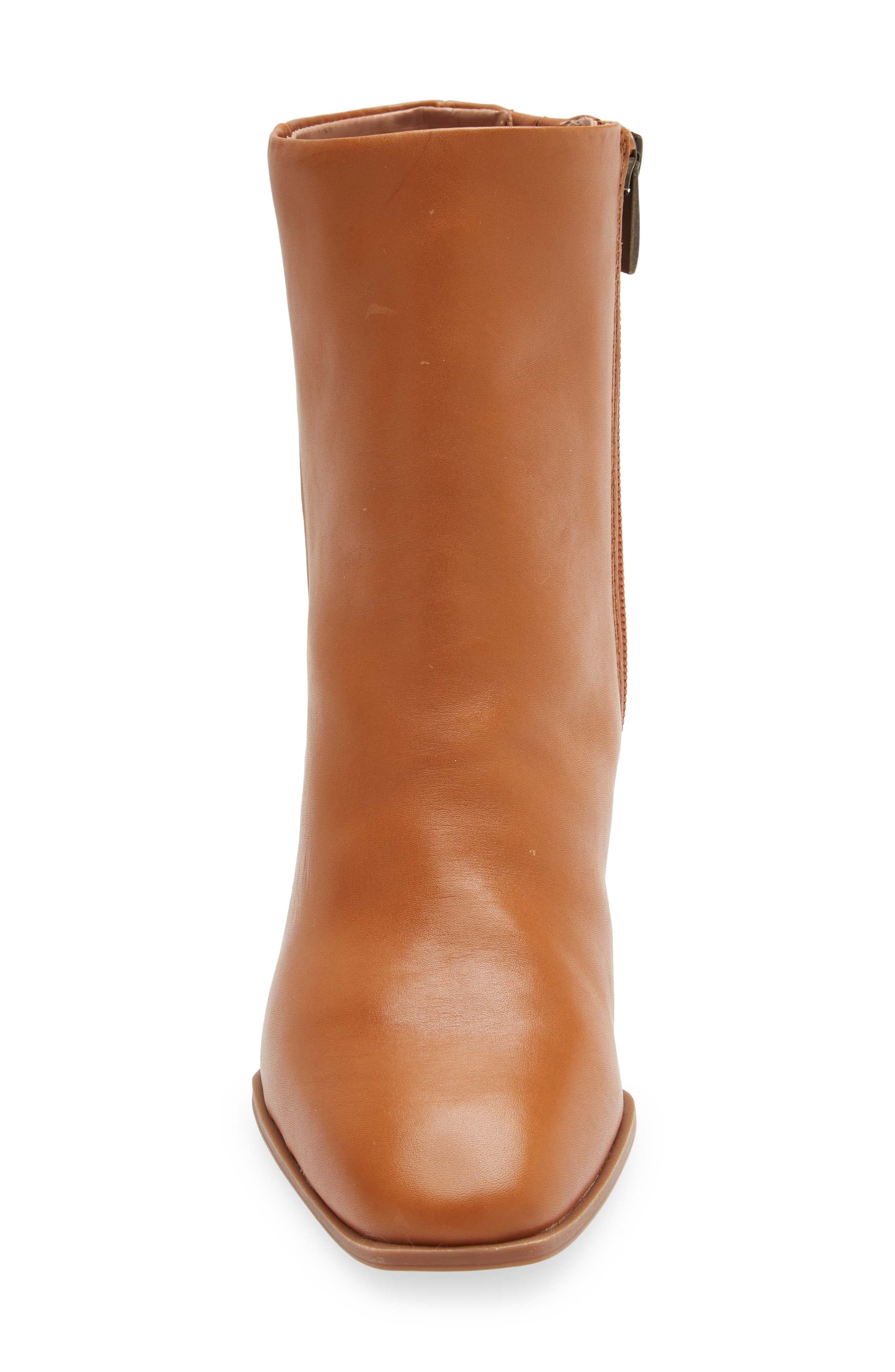 Vanna Bootie, Alternate, color, BROWN SADDLE LEATHER
