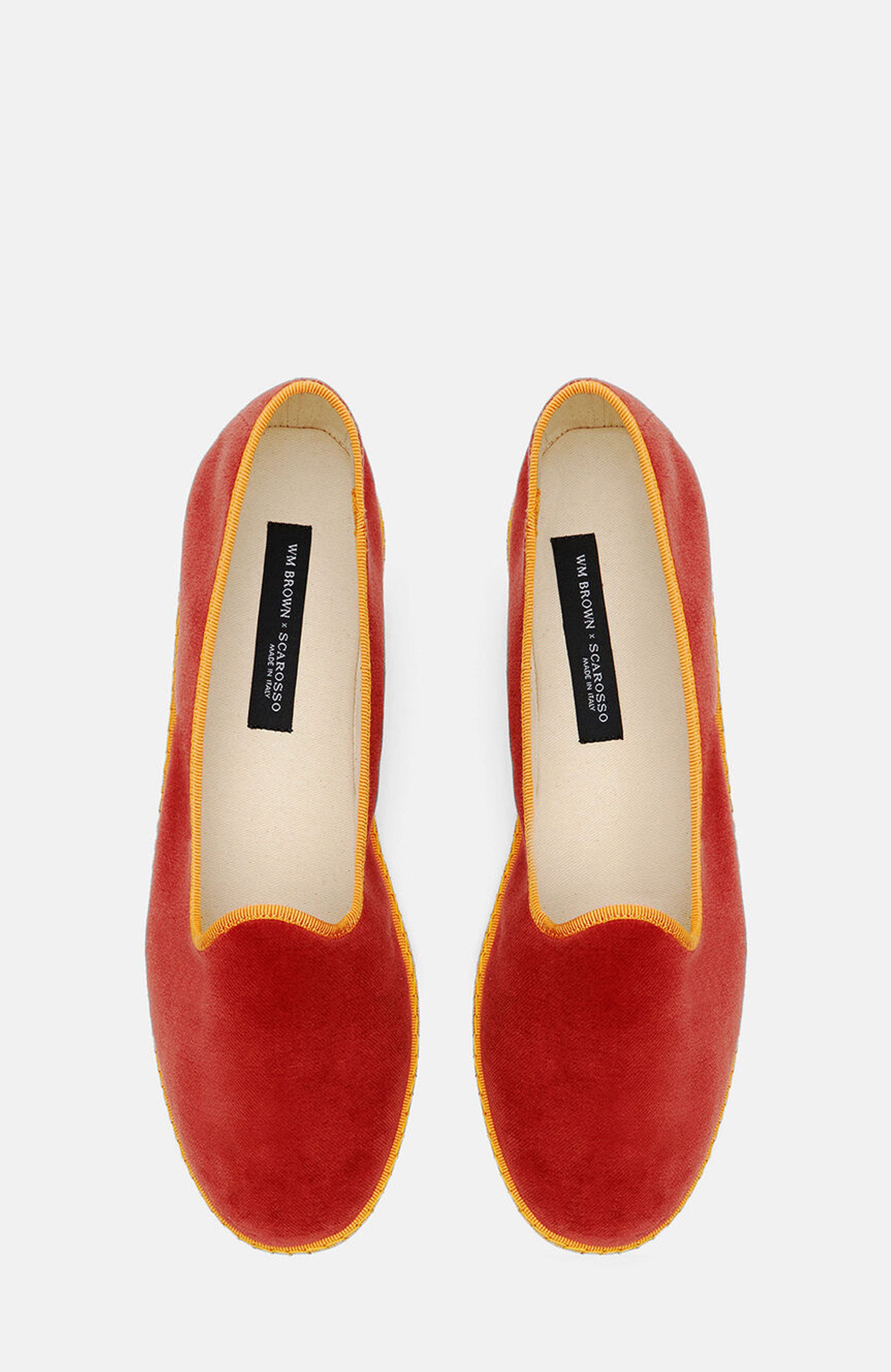 SCAROSSO Negroni Slippers, Alternate, color, Orange - Velvet