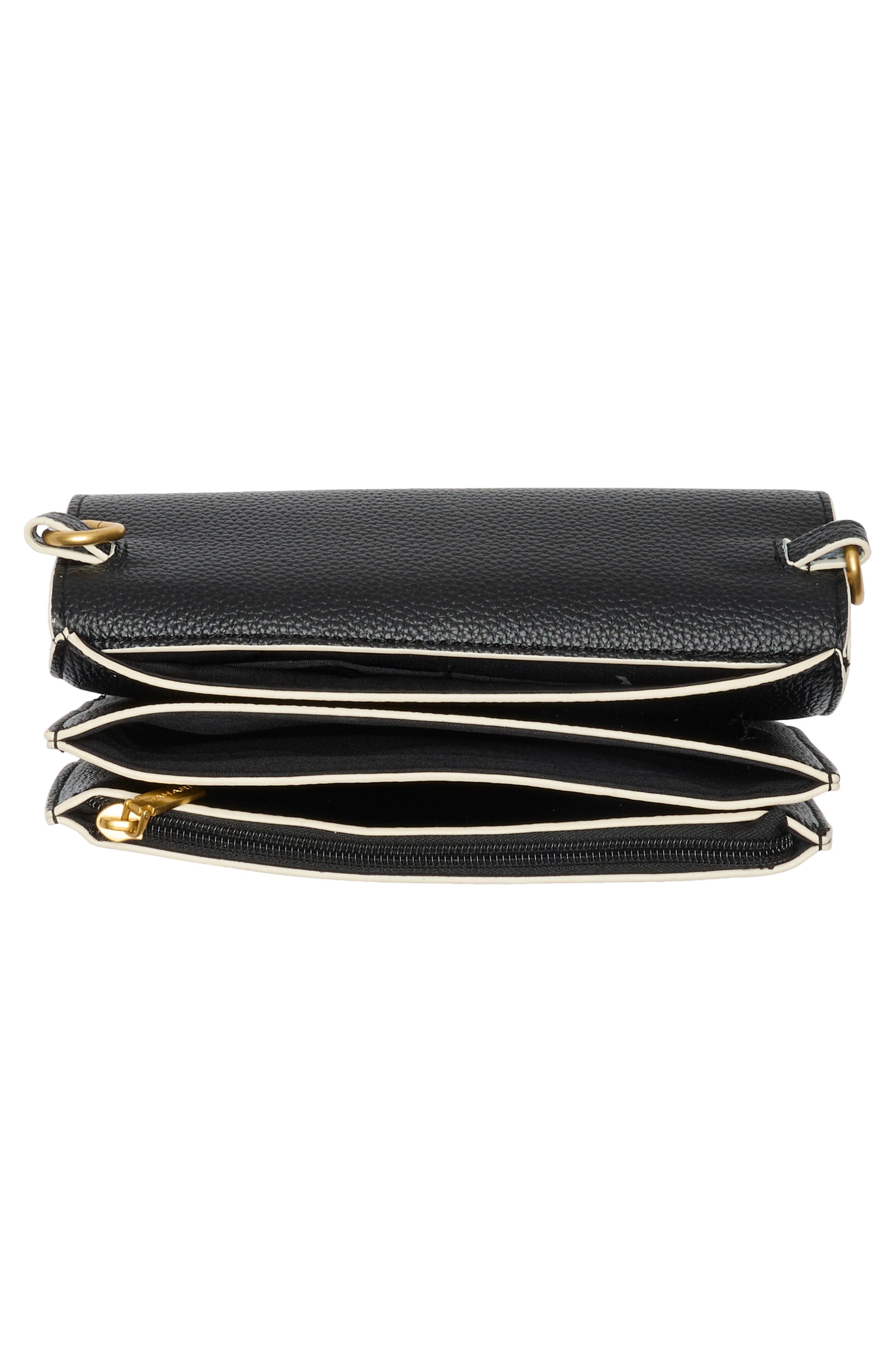 Colby Faux Leather Crossbody Bag, Alternate, color, BLACK