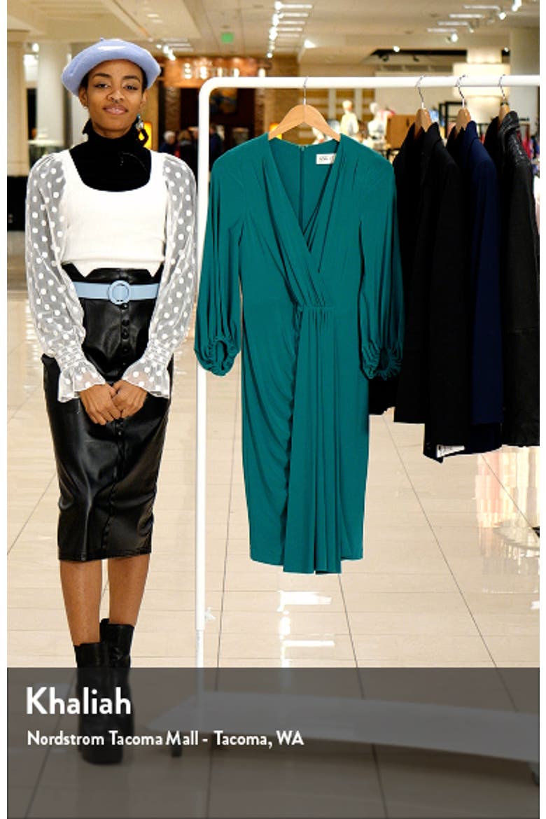 Wrap Look Long Sleeve Dress video
