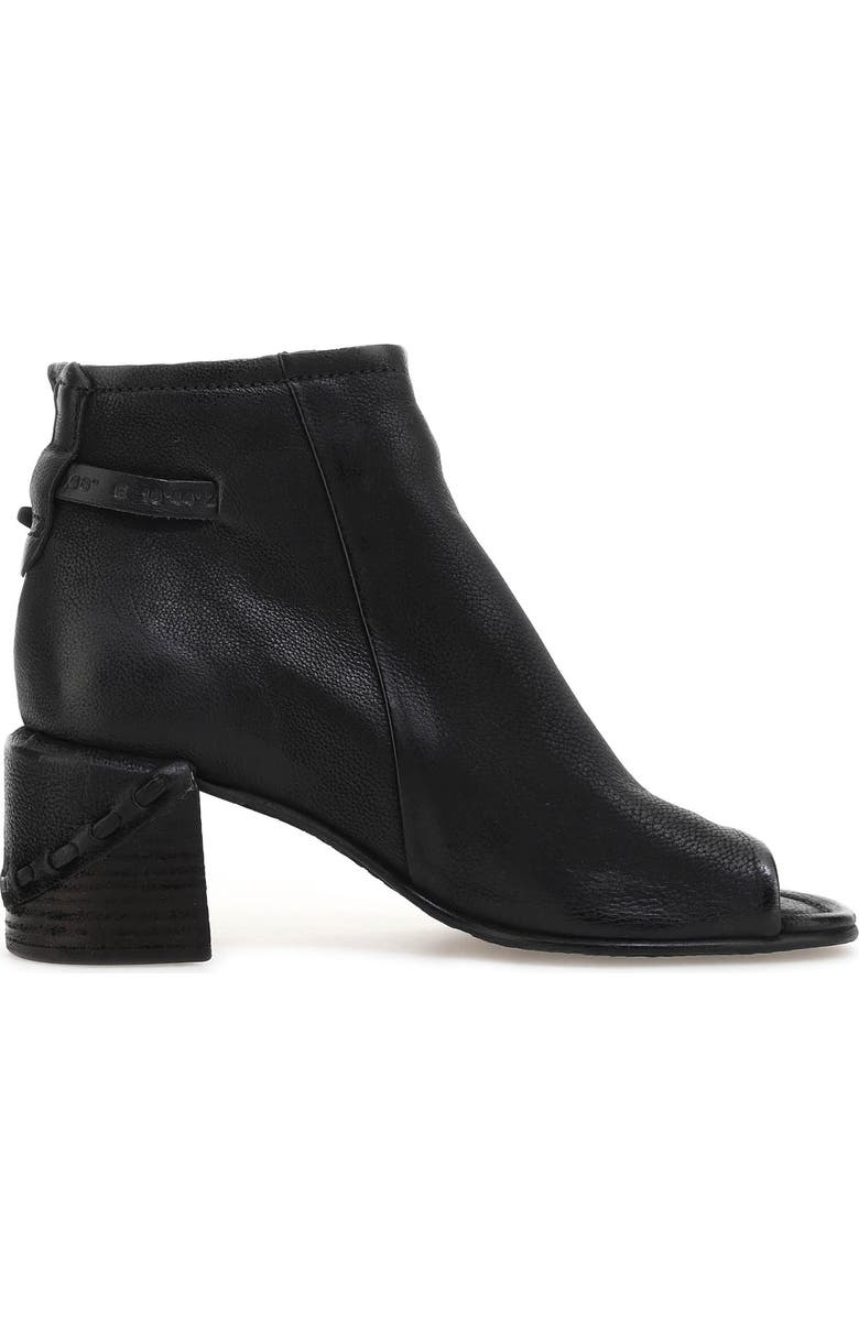 A.S.98 Maxwell Open Toe Bootie, Alternate, color, Black