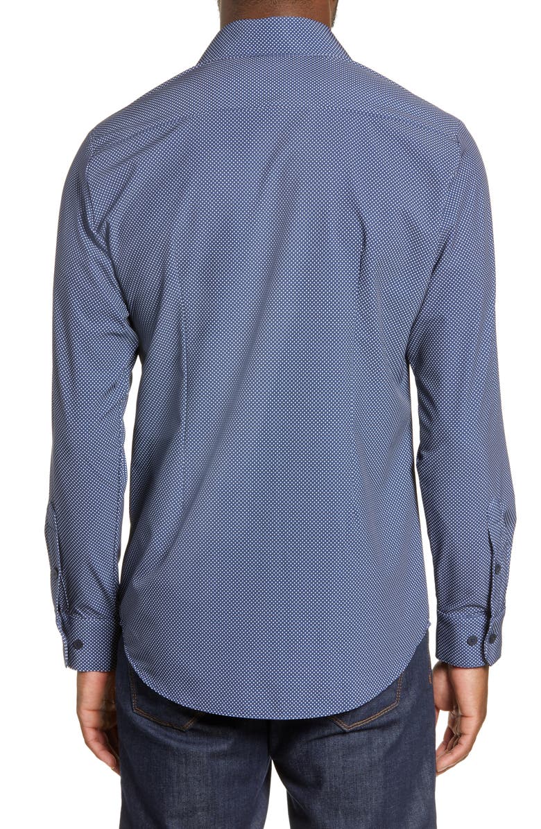 Mizzen+Main Murray Trim Fit Plaid Performance Sport Shirt, Alternate, color, 