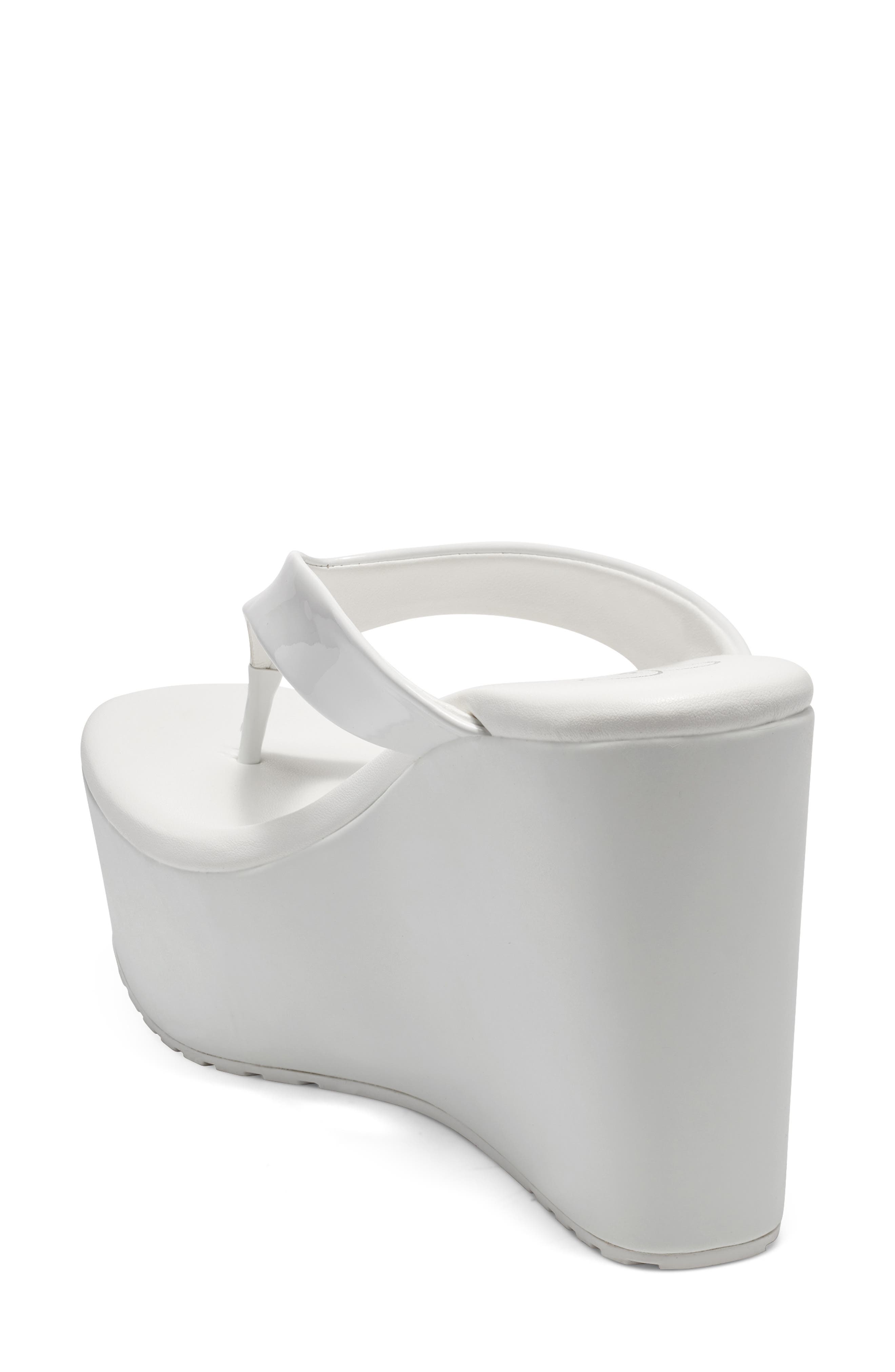 Stilla Platform Wedge Flip Flop, Alternate, color, WHITE