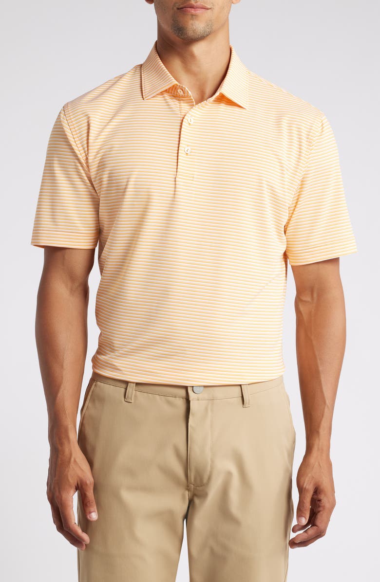 Peter Millar Cedar Stripe Performance Polo, Main, color, 