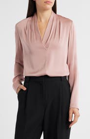 KOBI HALPERIN Nellie Pleated Stretch Silk Top