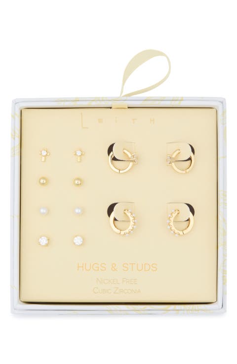 Assorted 6-Pack Cubic Zirconia Earrings