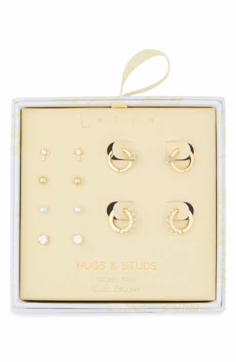 Leith Assorted 6-Pack Cubic Zirconia Earrings