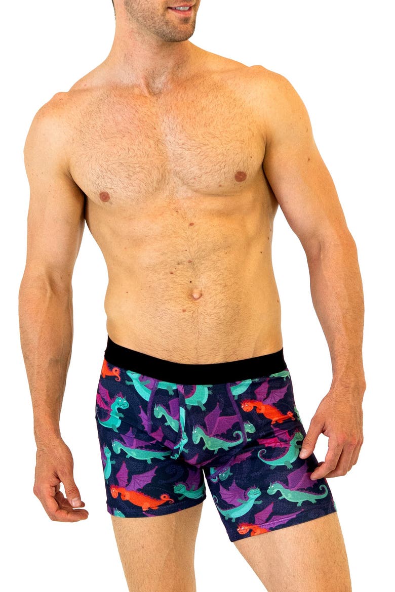 Dragons Boxer Briefs, Main, color, BLUE