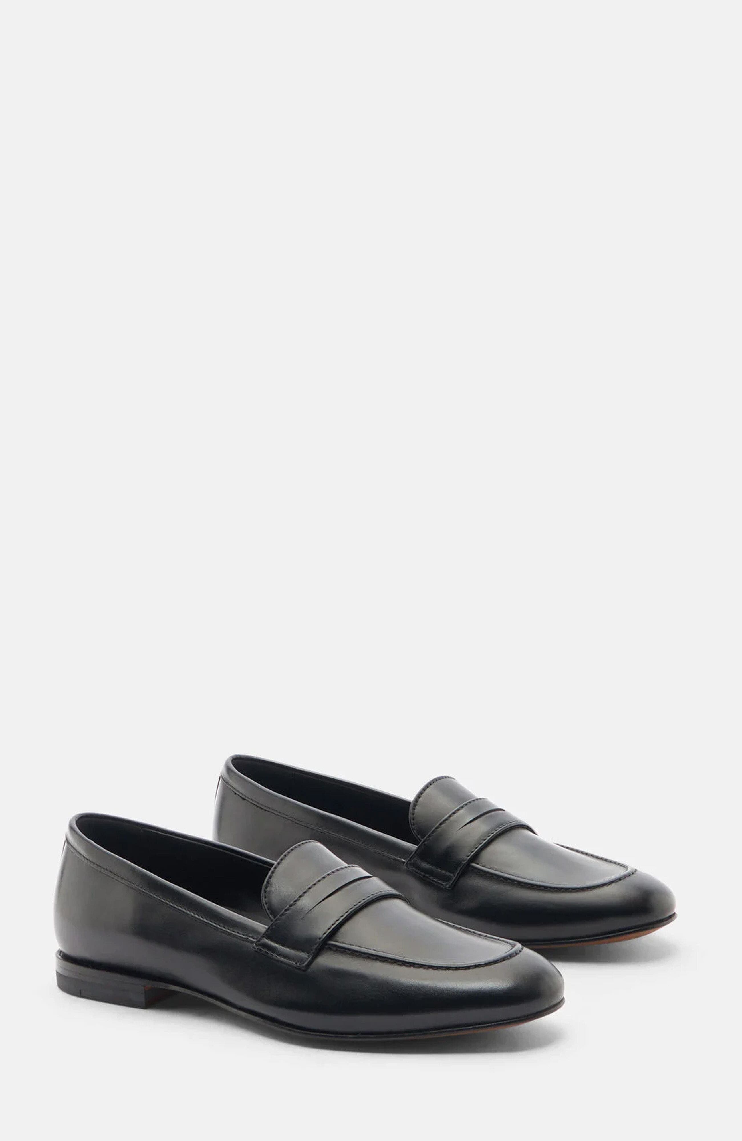 Valeria Loafers, Main, color, Black - Calf