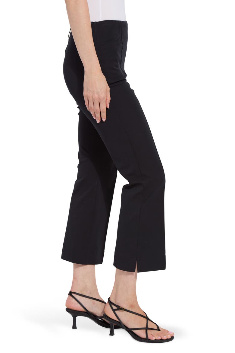 Amanda Pocket Crop Bootcut Pants, Alternate, color, BLACK