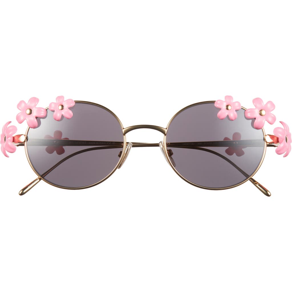 Loewe Signature Oval Sunglasses In Gold
