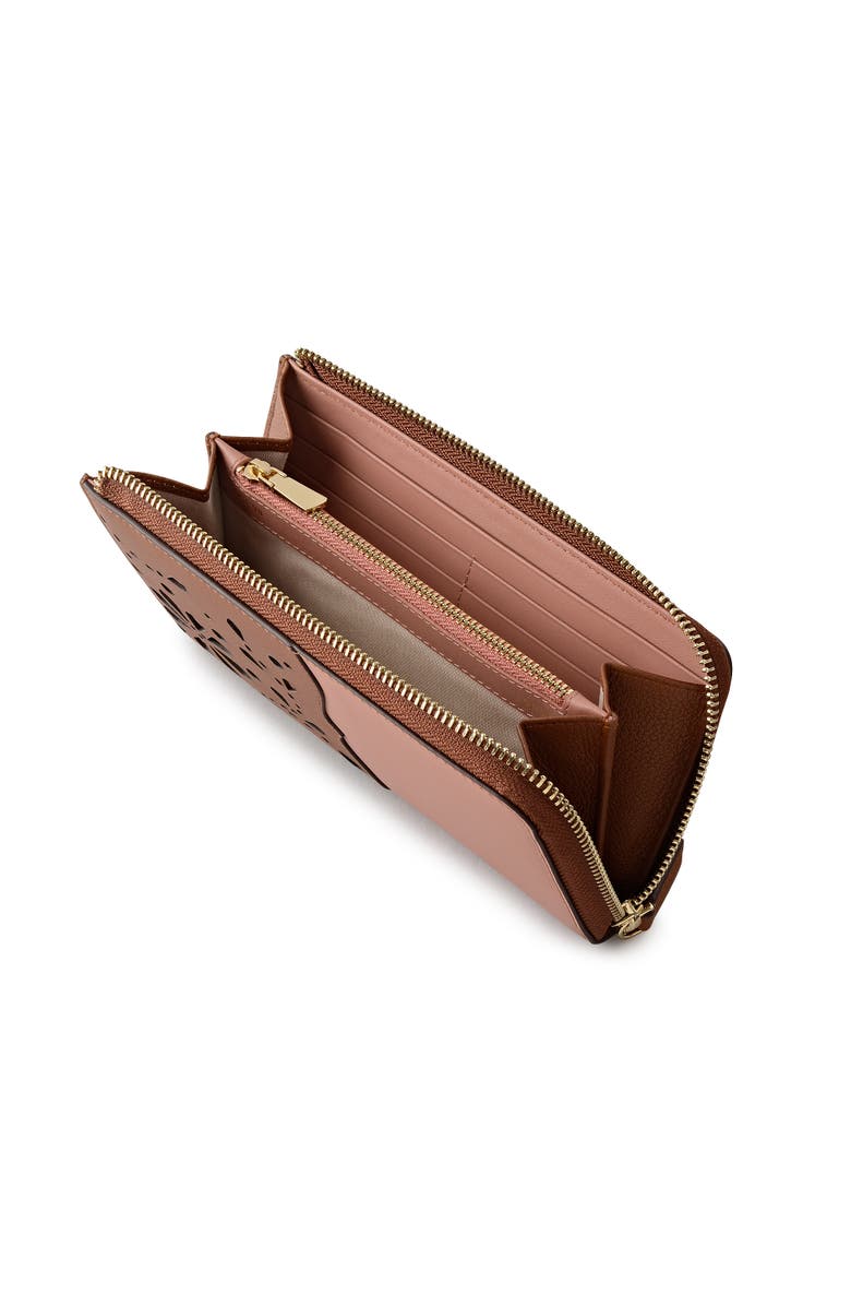 Radley Chilworth Street - Cut Out Large Zip Around Wallet, Alternate, color, Carnation