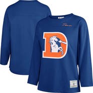 '47 Women's '47 Royal Denver Broncos Game Nod Timeless Long Sleeve T-Shirt