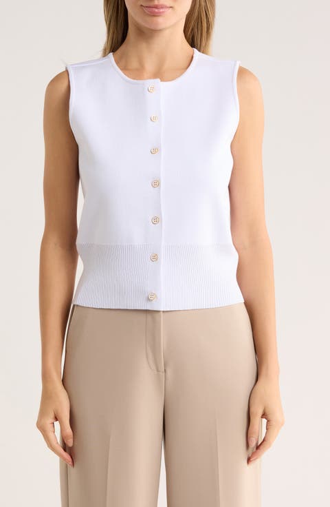 Julianna Button Front Sweater Vest