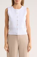 BY DESIGN Julianna Button Front Sweater Vest