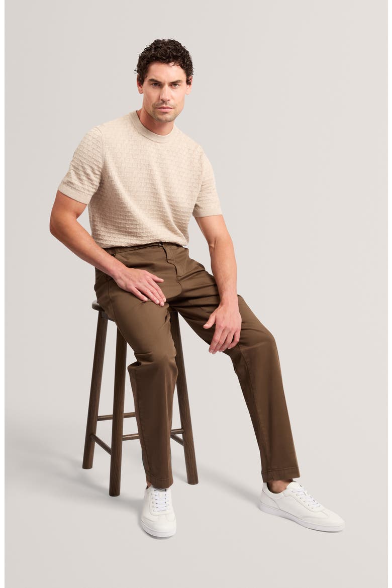 Raburn Belted Straight Leg Tapered Pants, Alternate, color, OLIVE