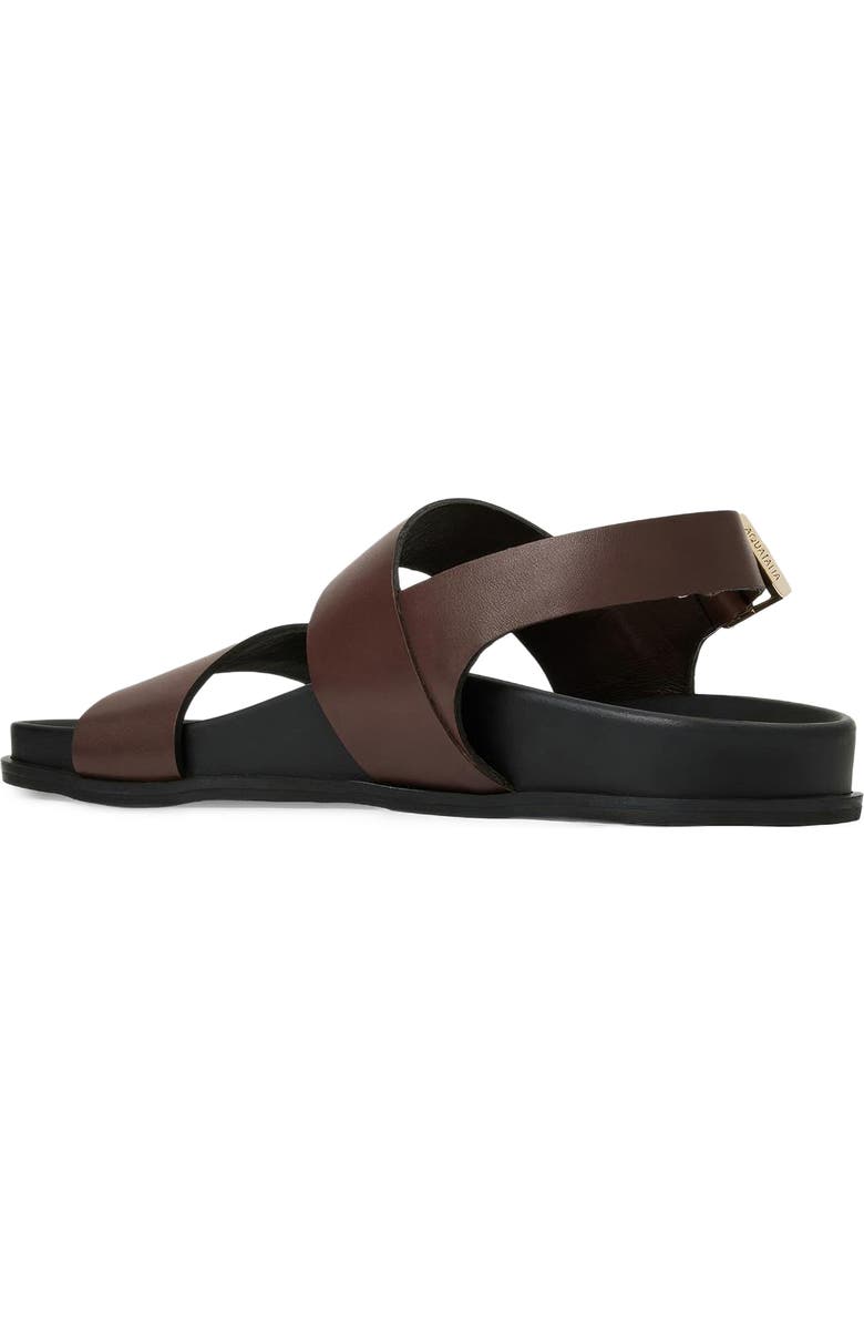 Aquatalia Irma Weatherproof Quarter Strap Sandal, Alternate, color, Brown Calf