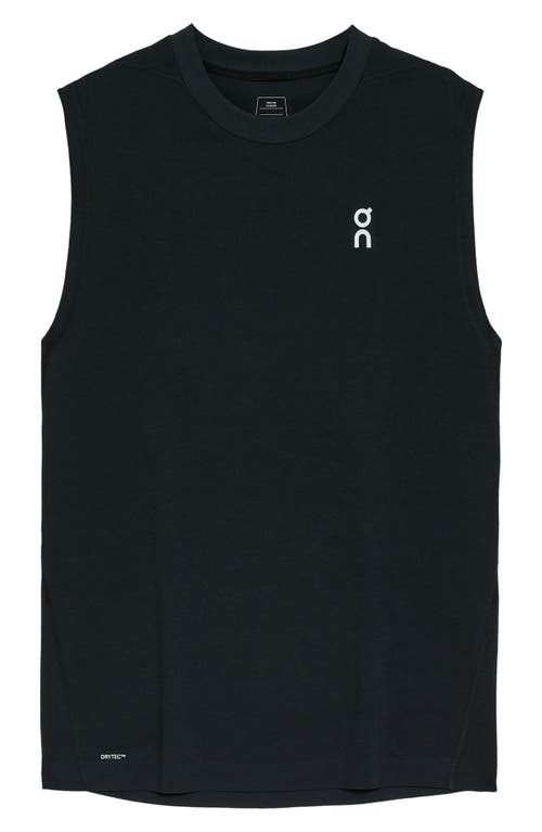 On Logo-print Recycled-shell Tank Top In Black