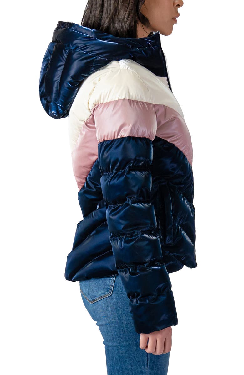 Woodpecker Robin Water Resistant Hooded Quilted Puffer Jacket, Alternate, color, 