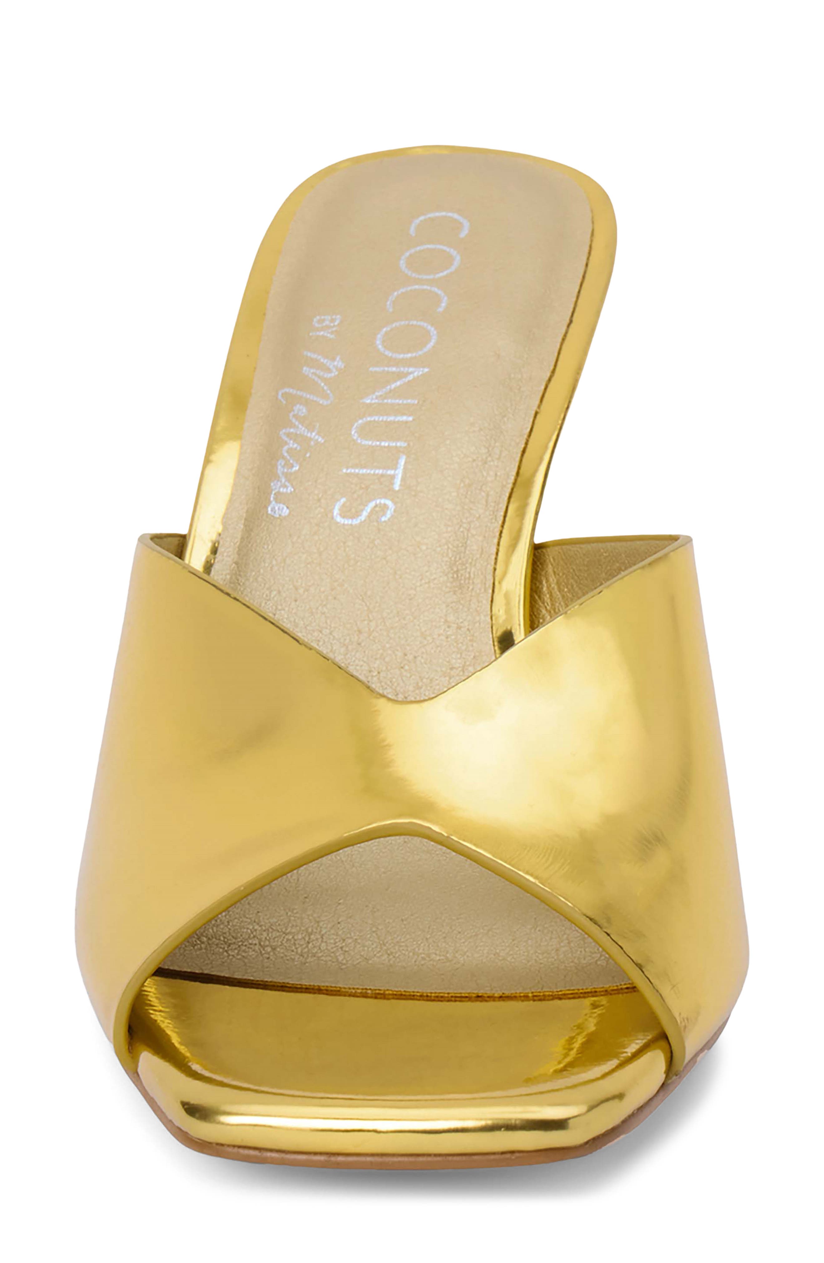 Soirée Sandal, Alternate, color, GOLD SYNTHETIC