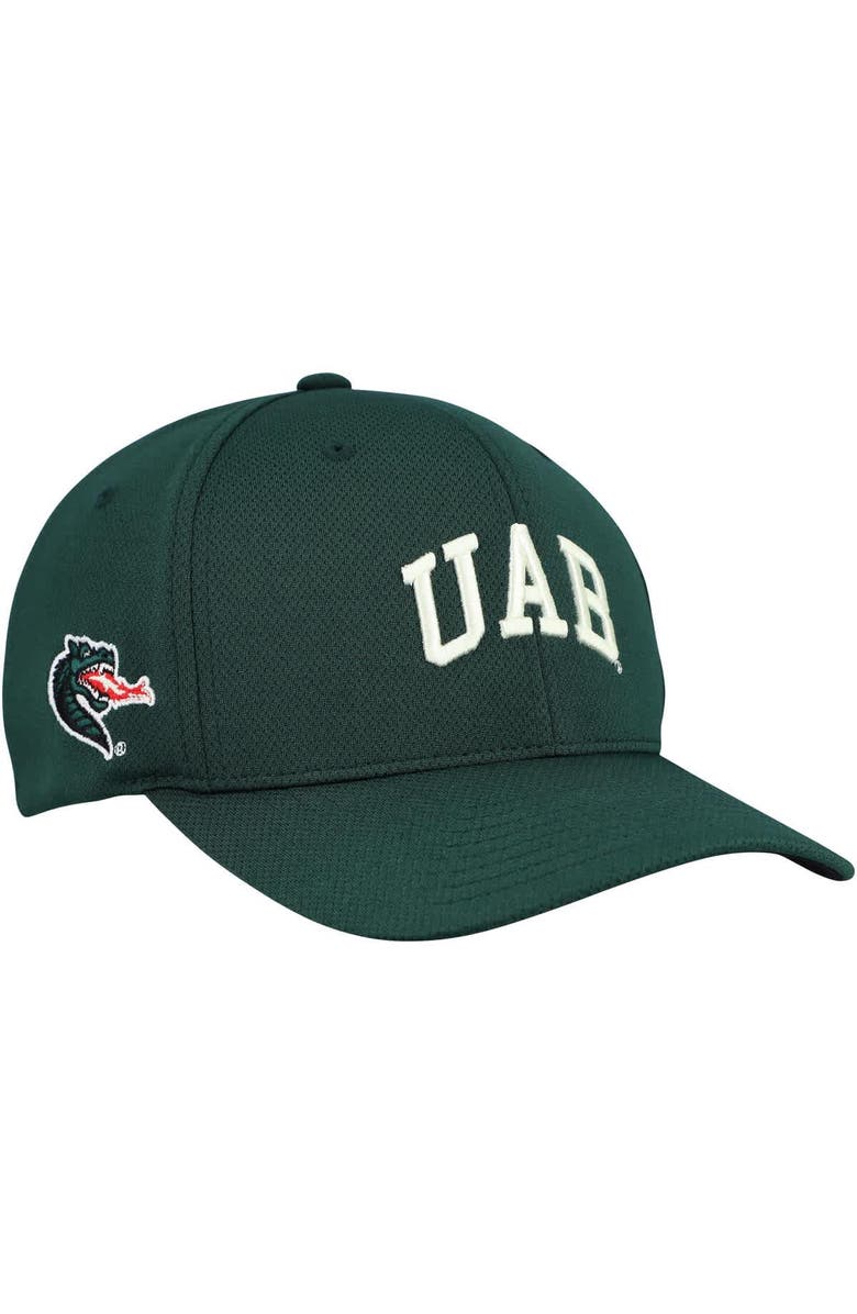 TOP OF THE WORLD Men's Top of the World  Green UAB Blazers Reflex Hybrid Tech Flex Hat, Main, color, 