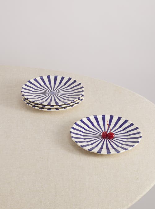 Maison Madison Home Mix And Match 12 Piece Set With Pasta Bowl In Solid/starburst/striped