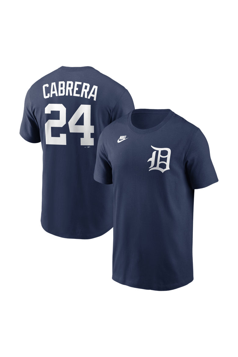 Men's Nike Miguel Cabrera Navy Detroit Tigers Cooperstown Collection Name & Number T-Shirt, Main, color, Navy