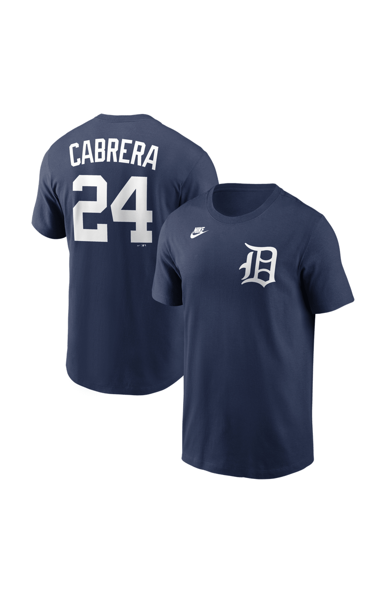 Nike Men's Nike Miguel Cabrera Navy Detroit Tigers Cooperstown Collection Name & Number T-Shirt, Main, color, Navy