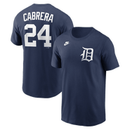 Nike Men's Nike Miguel Cabrera Navy Detroit Tigers Cooperstown Collection Name & Number T-Shirt