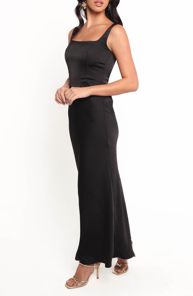 Petal & Pup Emile Sleeveless Hammered Satin Maxi Dress, Alternate, color, 