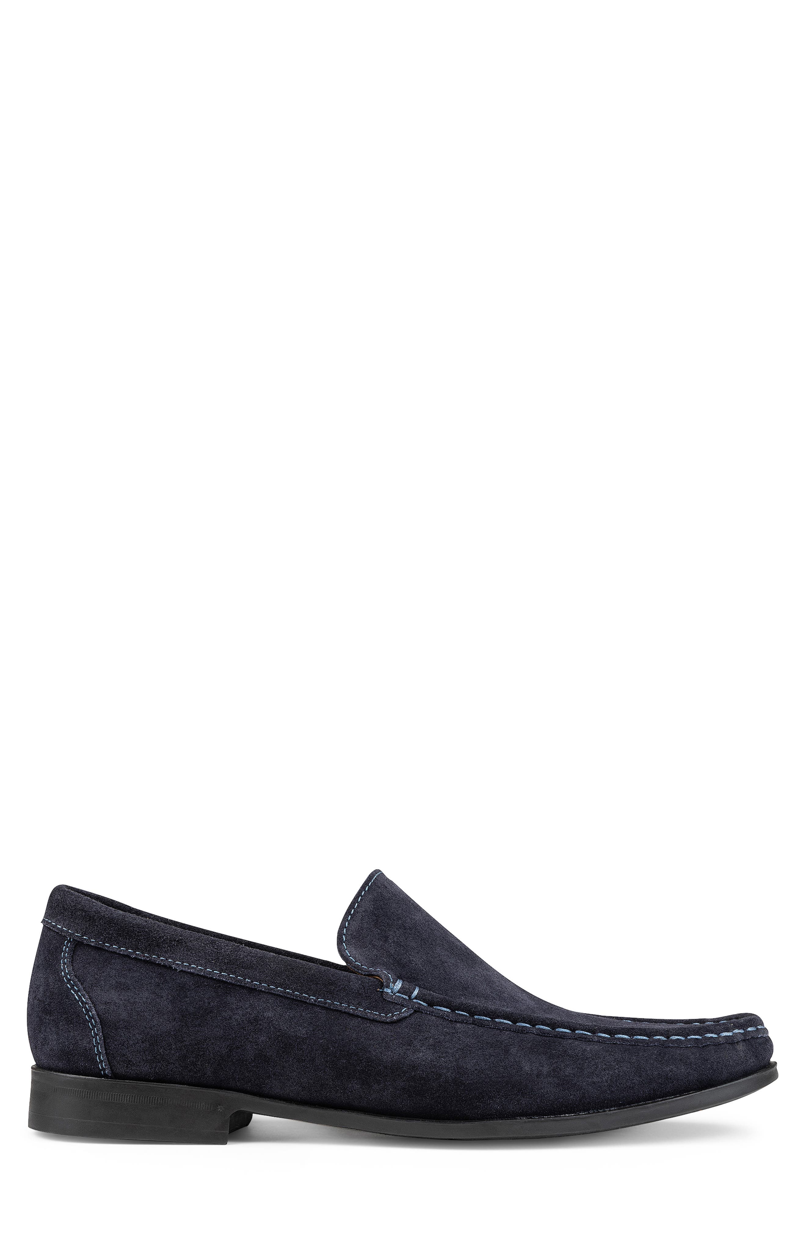 Donald Pliner Moc Toe Driver, Alternate, color, Navy/Navy