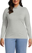 Lands' End Lightweight Jersey Long Sleeve Turtleneck