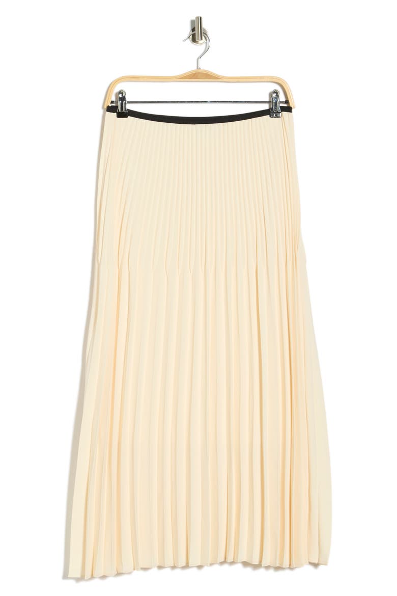 Pleated Midi Skirt, Alternate, color, IVORY
