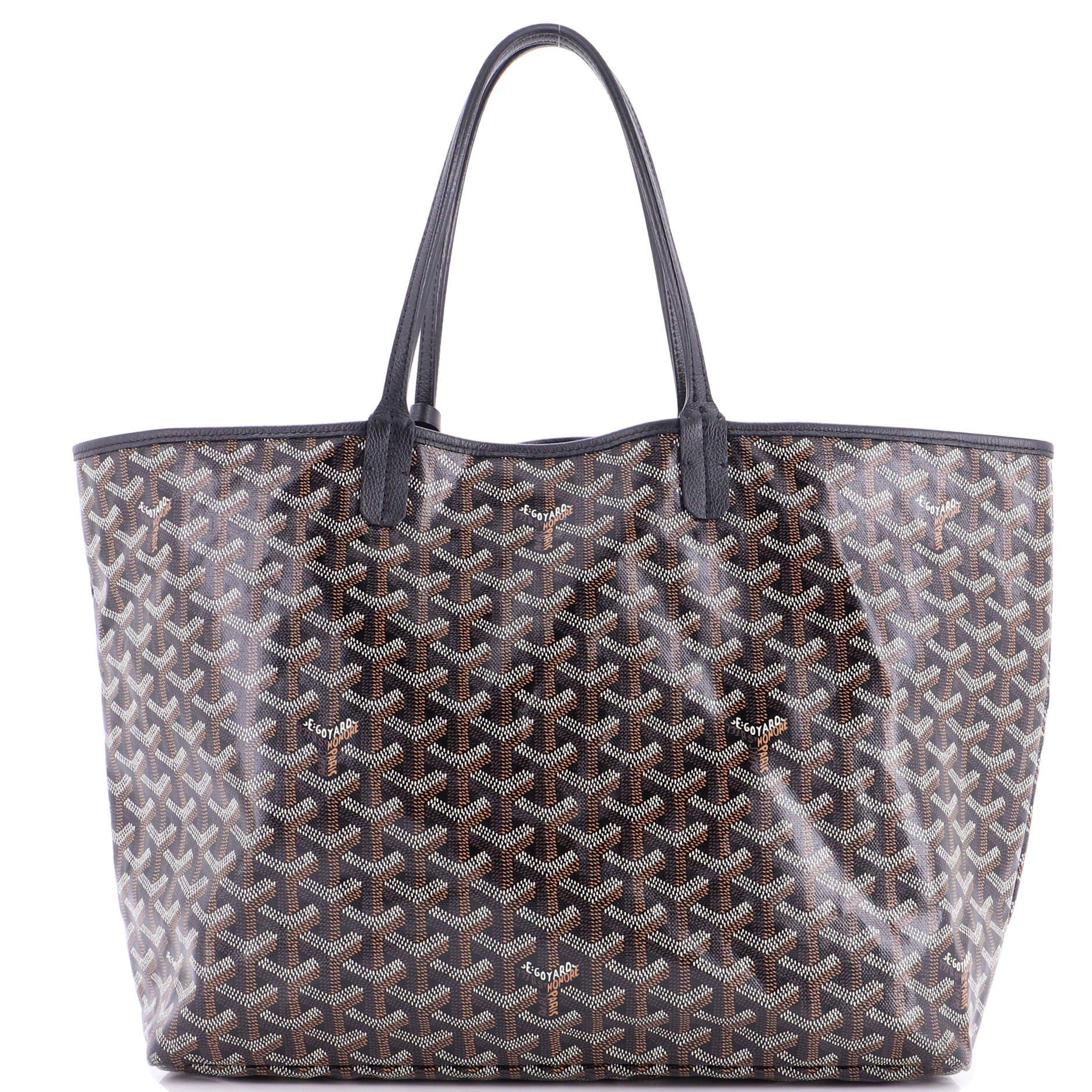 Pre-Owned Goyard Saint Louis Tote Coated Canvas PM, Alternate, color, Black